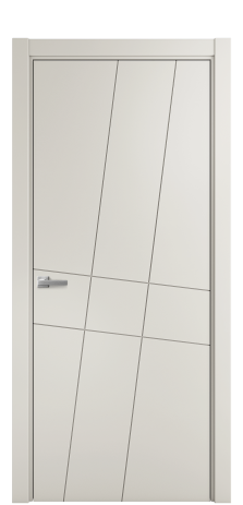 Дверь межкомнатная Twist 02 Цвет Дымчатый Покрытие Эмаль  Наличник L 75 Цена 35975