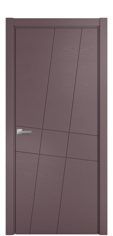 Дверь межкомнатная Twist 02 Цвет Лиловый Brash Покрытие Эмаль брашированная  Наличник L 75 Цена 42075