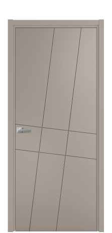 Дверь межкомнатная Twist 02 Цвет Какао Покрытие Эмаль  Наличник L 50 Цена 39675