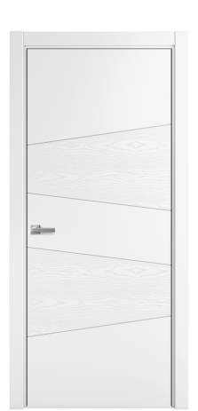 Дверь межкомнатная Twist 03 Цвет Антрацит Brash Покрытие Эмаль брашированная  Наличник L 75 Цена 42075