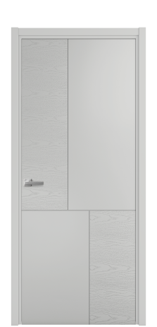 Дверь межкомнатная Линия 04 Цвет Телегрей Brash Покрытие Эмаль брашированная  Наличник L 50 Цена 46325