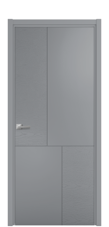 Дверь межкомнатная Линия 04 Цвет Гриджио Brash Покрытие Эмаль брашированная  Наличник L 50 Цена 46325