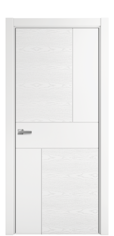 Дверь межкомнатная Linea 05 Цвет Белый Brash Покрытие Эмаль брашированная  Наличник L 75 Цена 42075