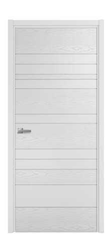 Дверь межкомнатная Lingo 01 Цвет Облачный Brash Покрытие Эмаль брашированная  Наличник L 50 Цена 46325