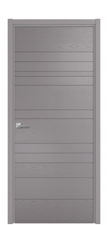 Дверь межкомнатная Lingo 01 Цвет Ирис Brash Покрытие Эмаль брашированная  Наличник L 50 Цена 46325