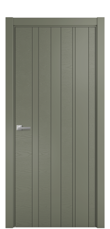 Дверь межкомнатная Lingo 02 Цвет Зеленый Brash Покрытие Эмаль брашированная  Наличник L 75 Цена 42075