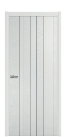 Дверь межкомнатная Lingo 02 Цвет Облачный Brash Покрытие Эмаль брашированная  Наличник L 50 Цена 46325