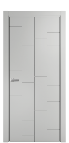 Дверь межкомнатная Lingo 04 Цвет Телегрей Покрытие Эмаль  Наличник L 75 Цена 35975