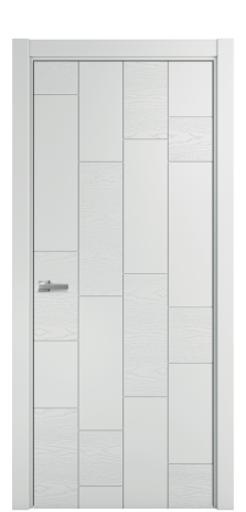 Дверь межкомнатная Lingo 04 Цвет Облачный Brash Покрытие Эмаль брашированная  Наличник L 75 Цена 42075