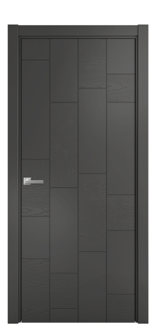 Дверь межкомнатная Lingo 04 Цвет Антрацит Brash Покрытие Эмаль брашированная  Наличник L 75 Цена 42075