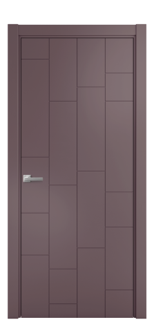 Дверь межкомнатная Lingo 04 Цвет Ирис Покрытие Эмаль  Наличник Скрытый короб хром Цена 47420