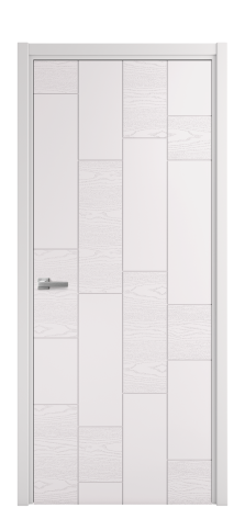 Дверь межкомнатная Lingo 04 Цвет Крем Brash Покрытие Эмаль брашированная  Наличник L 50 Цена 46325