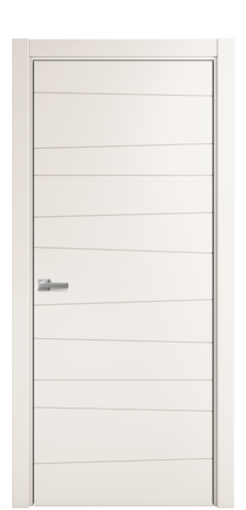 Дверь межкомнатная Lingo 05 Цвет Молочный Покрытие Эмаль  Наличник L 75 Цена 35975