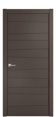 Дверь межкомнатная Lingo 05 Цвет Коричневый Brash Покрытие Эмаль брашированная  Наличник L 75 Цена 42075