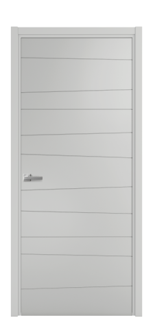 Дверь межкомнатная Lingo 05 Цвет Телегрей Покрытие Эмаль  Наличник L 50 Цена 39675