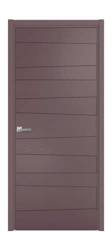 Дверь межкомнатная Lingo 05 Цвет Лиловый Brash Покрытие Эмаль брашированная  Наличник L 50 Цена 46325