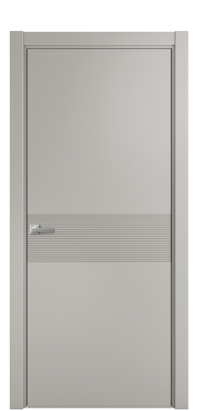 Дверь межкомнатная Mezzo 01 Цвет Серый Шелк Покрытие Эмаль  Наличник L 75 Цена 38925