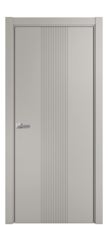 Дверь межкомнатная Mezzo 11 Цвет Серый Шелк Покрытие Эмаль  Наличник L 75 Цена 42475