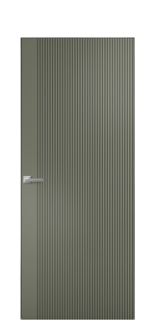 Дверь межкомнатная Mezzo 12 Цвет Зеленый Покрытие Эмаль  Наличник Скрытый короб хром Цена 60953