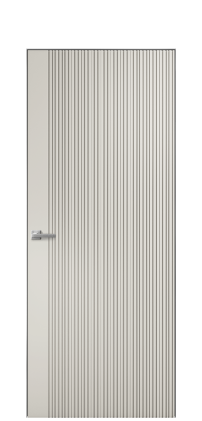 Дверь межкомнатная Меццо 12 Цвет Дымчатый Покрытие Эмаль  Наличник Скрытый короб хром Цена 42450