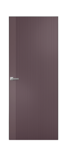 Дверь межкомнатная Mezzo 12 Цвет Лиловый Покрытие Эмаль  Наличник Скрытый короб хром Цена 54800