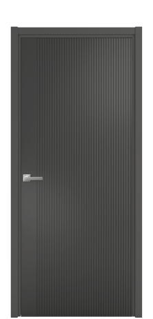 Дверь межкомнатная Mezzo 12 Цвет Антрацит Покрытие Эмаль  Наличник L 50 Цена 42625