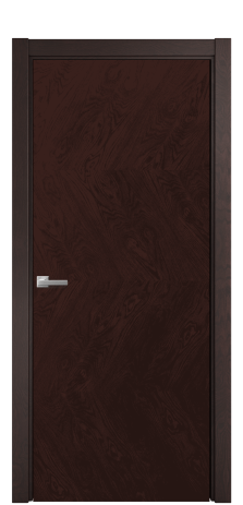 Дверь межкомнатная Unit 01 Цвет Мореный Дуб Покрытие Шпон натуральный  Наличник L 75 Цена 58050