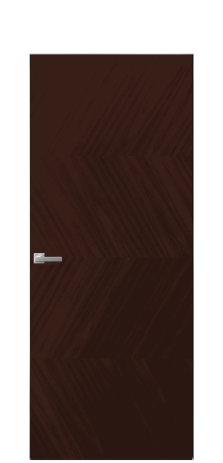 Дверь межкомнатная Unit 01 Цвет Каштановый Орех Покрытие Шпон натуральный  Наличник Скрытый короб хром Цена 76010