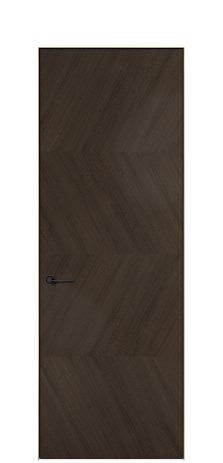 Дверь межкомнатная Юнит 01 Цвет Эвкалипт Браун Покрытие ШПОН Эвкалипт Наличник  Скрытый короб золото Цена 86885