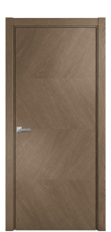 Дверь межкомнатная Unit 01 Цвет Дуб Мускат Покрытие Шпон натуральный  Наличник L 75 Цена 52800
