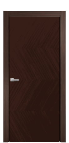 Дверь межкомнатная Unit 01 Цвет Каштановый Орех Покрытие Шпон натуральный  Наличник L 75 Цена 57475