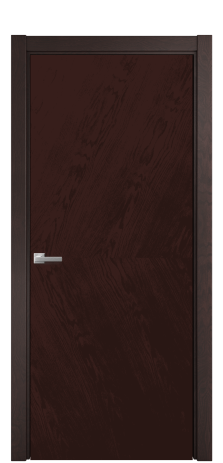 Дверь межкомнатная Unit 03 Цвет Мореный Дуб Покрытие Шпон натуральный  Наличник L 75 Цена 54600