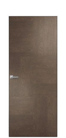 Дверь межкомнатная Unit 06 Цвет Дуб Марракеш Покрытие Шпон натуральный  Наличник Скрытый короб хром Цена 73010