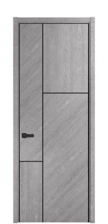 Дверь межкомнатная Юнит Слот 10-123 Цвет Дуб Кварц Покрытие ШПОН Дуб Наличник L 50 Цена 72911
