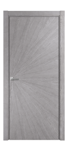 Дверь межкомнатная Unit 07 Цвет Дуб Кварц Покрытие Шпон натуральный  Наличник L 75 Цена 56450