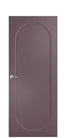 Дверь межкомнатная Anse 1 Цвет Лиловый Покрытие Эмаль  Наличник Скрытый короб хром Цена 63053