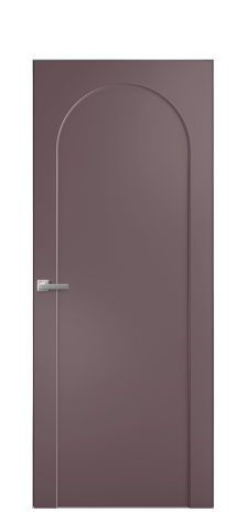 Дверь межкомнатная Anse 2 Цвет Лиловый Покрытие Эмаль  Наличник Скрытый короб хром Цена 63053