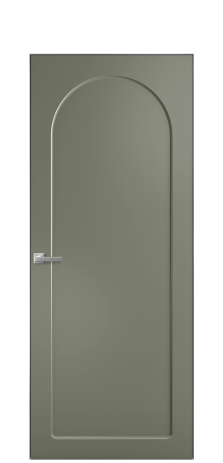 Дверь межкомнатная Anse 3 Цвет Зеленый Покрытие Эмаль  Наличник Скрытый короб хром Цена 63200