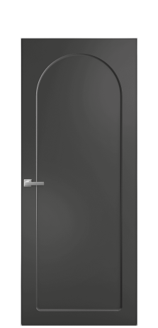 Дверь межкомнатная Anse 3 Цвет Антрацит Покрытие Эмаль  Наличник Скрытый короб хром Цена 63200