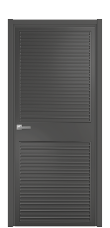 Дверь межкомнатная Спейс 02 Цвет Антрацит Покрытие Эмаль  Наличник L 50 Цена 51168