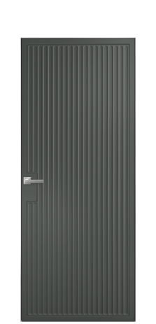 Дверь межкомнатная Space 12 Цвет Пихтовый Покрытие Эмаль  Наличник Скрытый короб хром Цена 68303