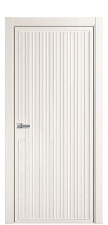 Дверь межкомнатная Спейс 12 Цвет Молочный Покрытие Эмаль  Наличник L 75 Цена 49475