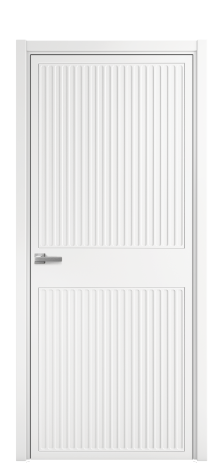 Дверь межкомнатная Спейс 22 Цвет Белый Покрытие Эмаль  Наличник L 50 Цена 49475