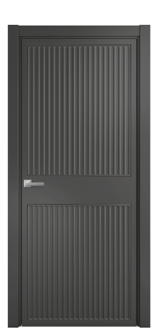 Дверь межкомнатная Спейс 22 Цвет Антрацит Покрытие Эмаль  Наличник L 75 Цена 51168