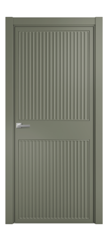 Дверь межкомнатная Space 22 Цвет Зеленый Покрытие Эмаль  Наличник L 75 Цена 47325