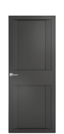 Дверь межкомнатная Подио 01 Цвет Антрацит Покрытие Эмаль  Наличник Скрытый короб хром Цена 51143