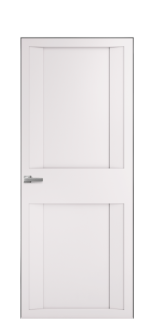 Дверь межкомнатная Podio 01 Цвет Крем Покрытие Эмаль  Наличник Скрытый короб хром Цена 85850