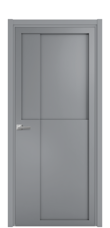 Дверь межкомнатная Podio 02 Цвет Гриджио Покрытие Эмаль  Наличник L 50 Цена 51168