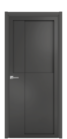 Дверь межкомнатная Подио 02 Цвет Антрацит Покрытие Эмаль  Наличник L 50 Цена 51168