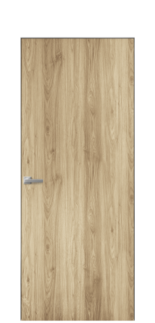 Дверь межкомнатная Porte 39-00 Цвет Орех NY светлый Покрытие ПВХ WOOD NATURAL Наличник Скрытый короб хром Цена 33900